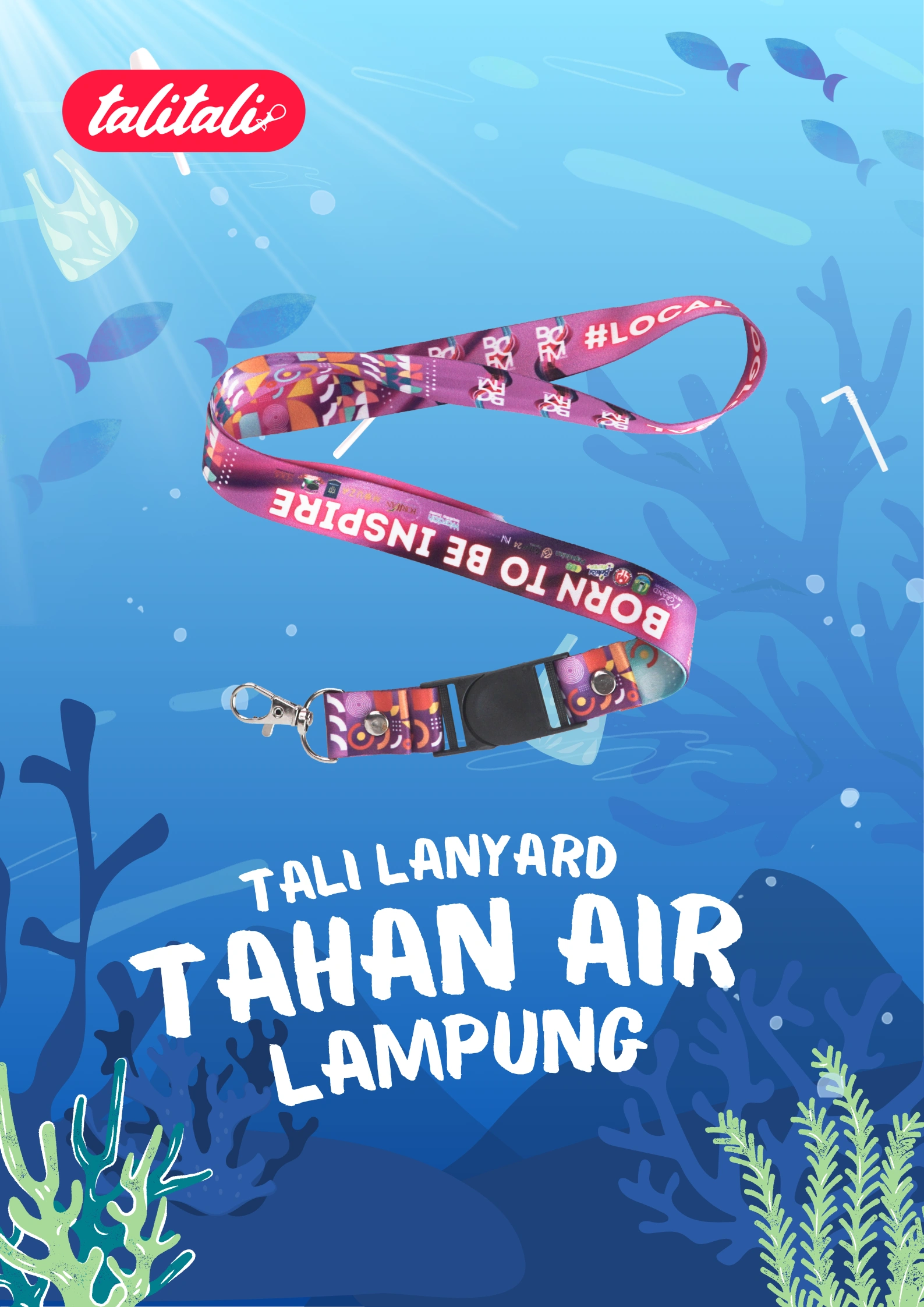 Tali Lanyard Tahan Air Lampung Solusi ID Card