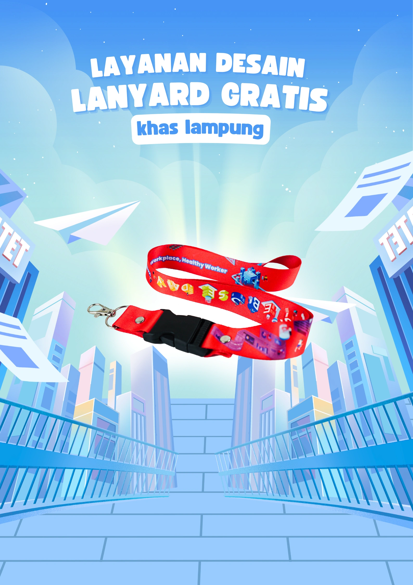 Layanan Desain Lanyard Gratis Khas Lampung