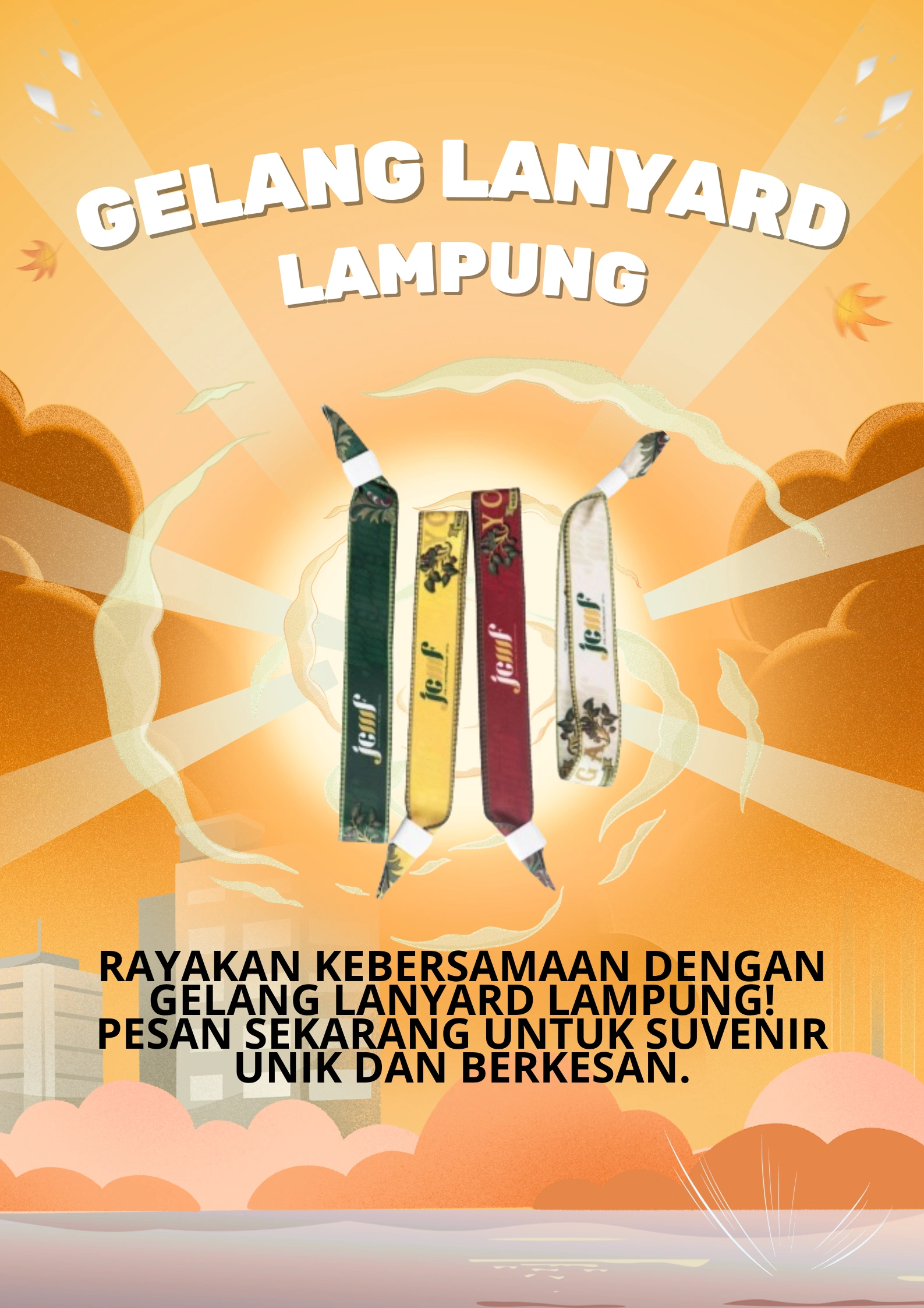 Gelang Lanyard Lampung untuk Event Modern