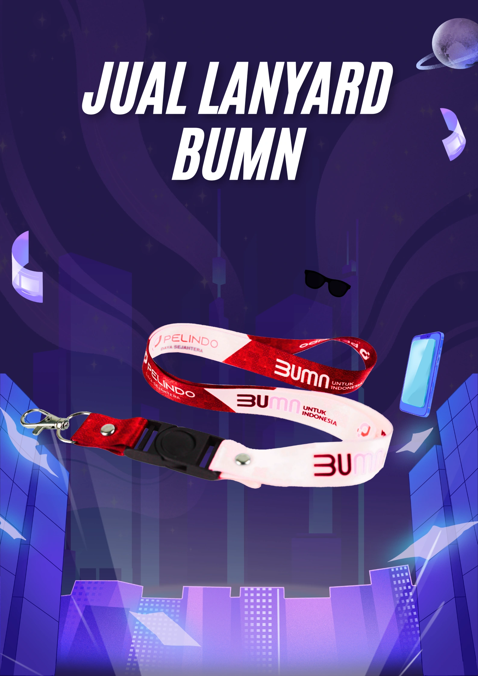 Lanyard BUMN Berkualitas untuk Kebutuhan Kantor di Lampung