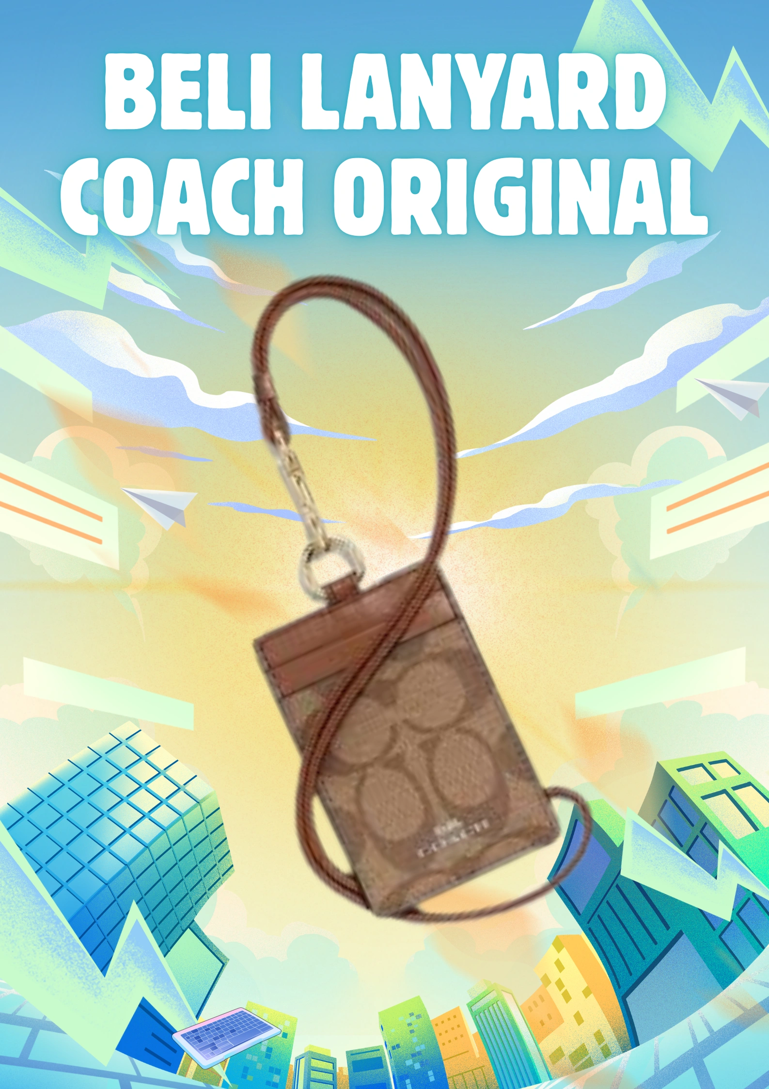 Lanyard Coach Original untuk Gaya Maksimal